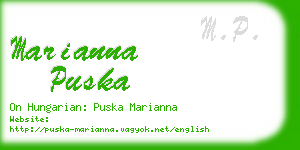 marianna puska business card